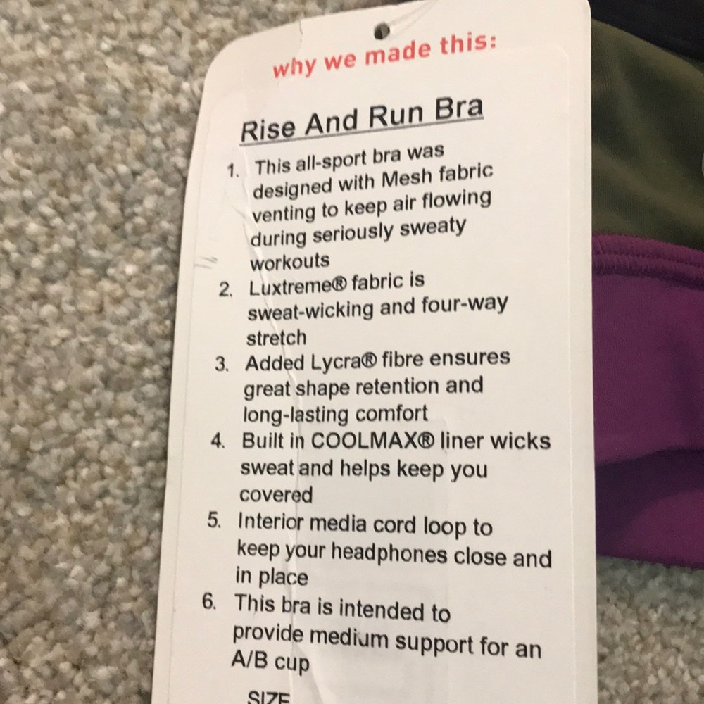 Rise and run bra - Picture 5 of 5